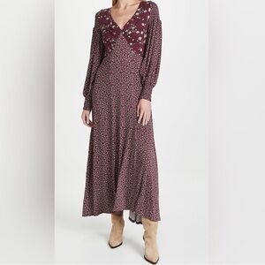 Floral Burgundy Maxi Dress